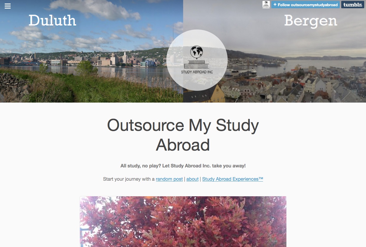 Outsource My Study Abroad, a netprov